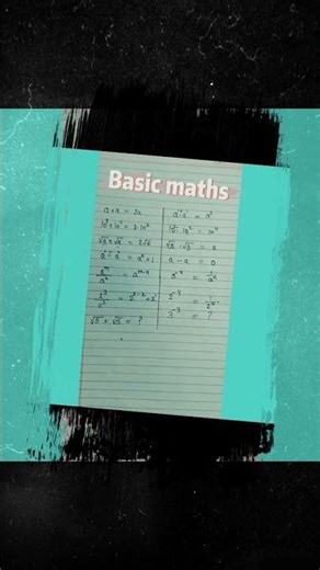 Basic Maths 🔢🧮✨ | #maths #education #calculation #mathematics