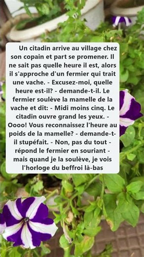 Blague drôle sur fermier et horloge!