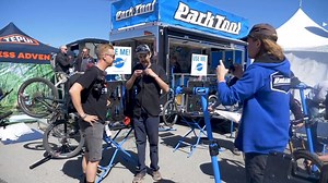 Park Tool were out in force at Sea Otter helping people fix their own bike! How cool is that?! | Global Mountain Bike Network