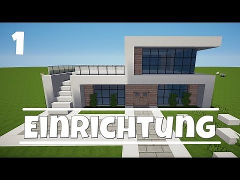 MINECRAFT MODERNES HAUS einrichten TUTORIAL 1/2 [HAUS 121]