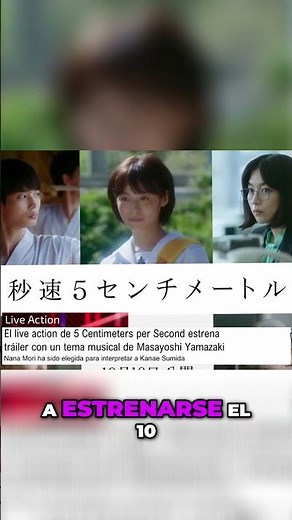5 Centímetros Por Segundo - Live Action_ ¡Nuevo Tráiler y Fecha de Estreno!