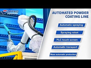 ZHYAO automated powder coating line | Spray painting robot