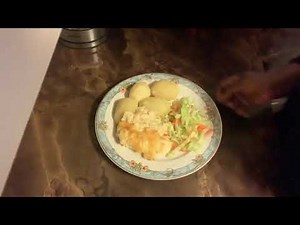 How To Make Bake Fish with Cheese Cream and Cook Potatoes / My Awesome food4D Kitchen by Folashade
