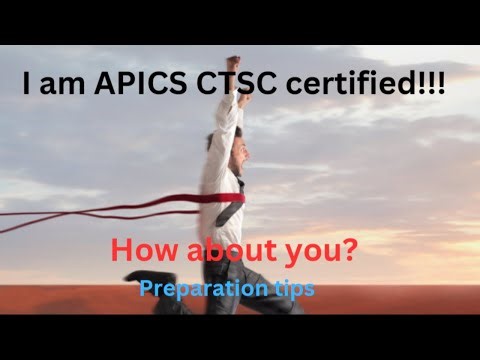 "APICS CTSC certification"