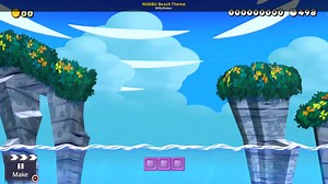 NSMBU Beach Theme Work In Progress for Super Mario Maker 2 | SMM2 Works In Progress