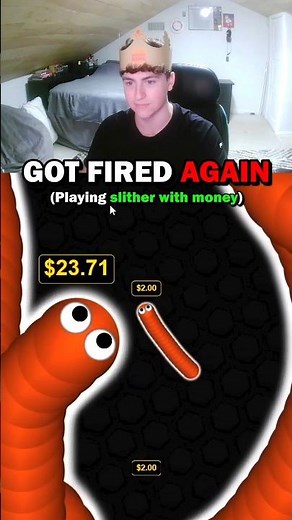 Slither with Money on the line🐍💸 ‪@playdamnbruh‬ #damnbruh #slitherio #unemployed