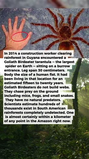 A Worker Found a Spider the Size of a Dinner Plate. It Had Been Living There for Years.