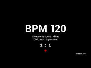 Metronome BPM 120 / Hi-hat / Triplet