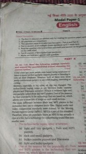 Model Paper-1Englishclas 82. All questury ane compuinary an ... | Filo