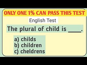“Only Geniuses Can Pass This English Grammar Test!”