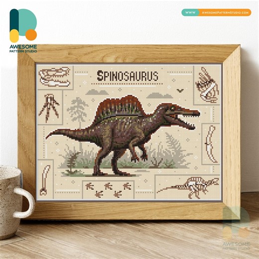 Dinosaur Spinosaurus Diamond Pianting & Diamond Pianting Kit: Relaxing DIY Craft for Stress Relief, Sparkling Home Decor, DS3202 - Etsy