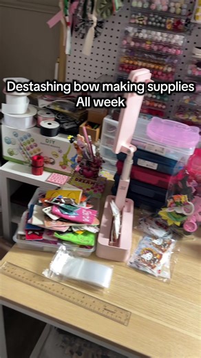 Destashing bow supplies all week