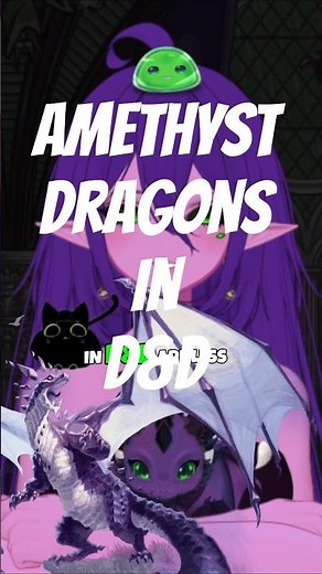 D&D Monster Lore: Amethyst Dragons 💜 #dnd #vtuber
