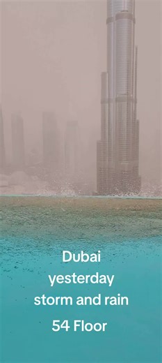 Dubai Storm Incident: Glass Pool Collapse on 54th Floor | Highlights