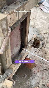 Column Alignment Checking #reelsvideo #reels #dimensionengineering #columnchecking | Dimension Engineering & Construction Pvt. Ltd.