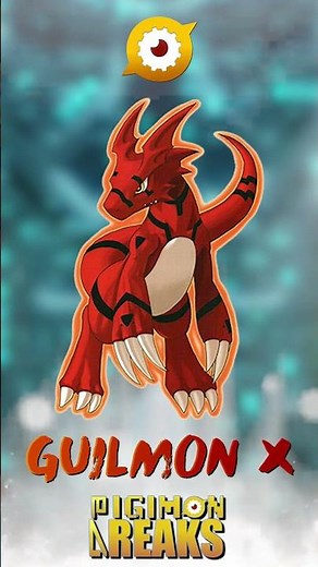 GUILMON X La FORMA ANTICUERPO X de GUILMON que ABSORBE el PELIGRO DIGITAL