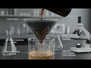 Learn how the Water Process Decaffeinates Coffee Using Only Water and Activated Carbon