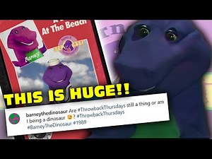 Barney's 1988 Series OFFICIALLY Referenced After 35 Years