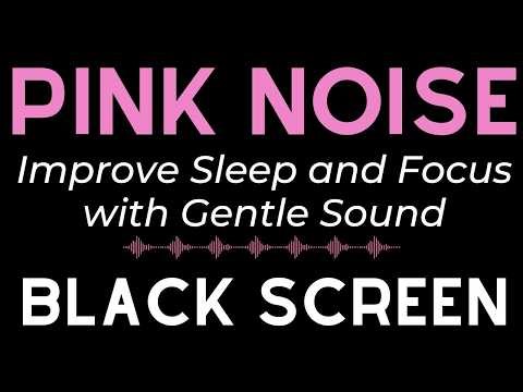 Feel the Tranquility of Pink Noise and Black Screen – Perfect for Sleeping, Studying and Relaxing 🔊