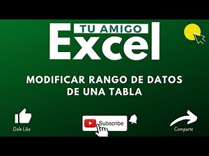 Como modificar el rango de datos de una tabla