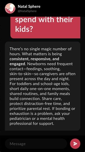 How many hours should parents spend with their kids?