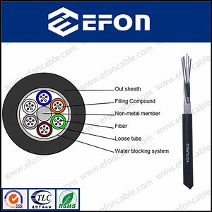 [Hot Item] G652D FRP Central Strength Member Dielectric Optical Fiber Cable (GYFTY)