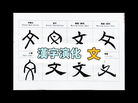 文 字：从甲骨文到楷书,汉字书写的演变 #calligraphy #汉字 #art #汉字 #书道 #handwriting #漢字 #書道