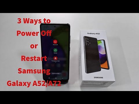 Samsung Galaxy A52 or A72 - How to Turn Off, Restart Or Assign Power Menu to Side Key