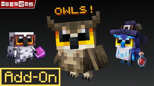 [免费Add-On]猫头鹰 Add-On-我的世界市场包免费下载-Minecraft Marketplace Owls Add-On