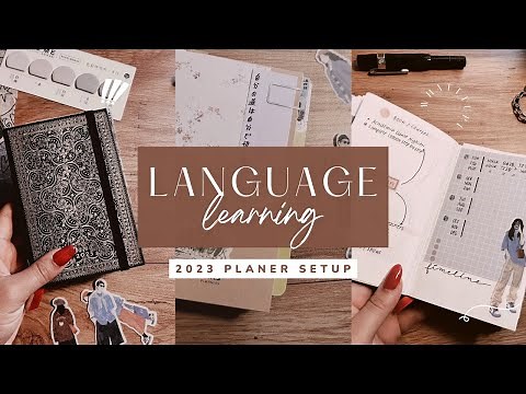 2023 Language Journal Set Up | How I plan to study 5 languages in 2023