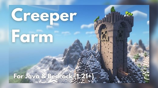 【Minecraft建筑教程】火药农场 Java &BE [1.21 ]