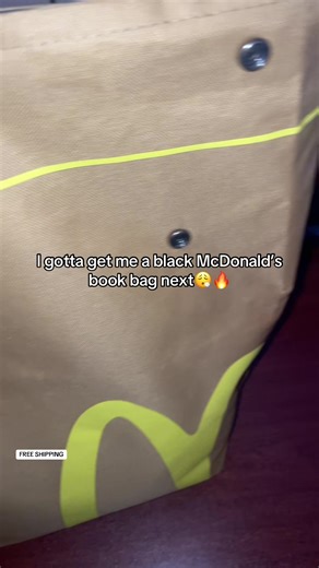 Overly tuff! #mcdonalds #mcdonaldspufferbag #tiktokmademebuyit #bookbag