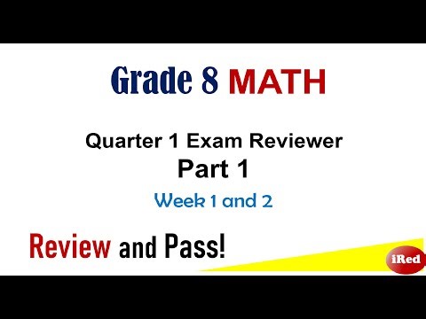 Grade 8 Math Quarter 1 Exam Reviewer Week 1 & 2