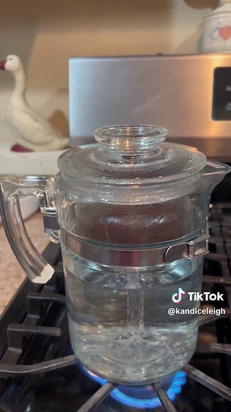 Vintage Pyrex Glass Stovetop Percolator Coffee