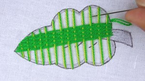 Fantastic leaves hand embroidery tutorial #diy #design #Embroidery #embroidery #handembroidery #how #trending #support #viral #viralvideo #tutorial #fb #hand #cute | Crafts & Embroidery