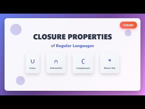 Closure Properties of Regular Languages Explained! (System Design)