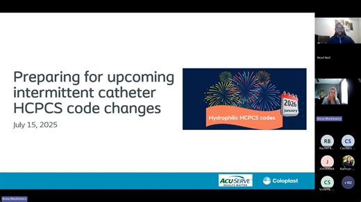 Preparing for upcoming intermittent catheter HCPCS code changes