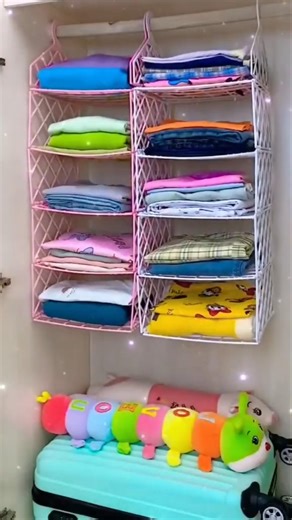 Wardrobe organiser hanging rack online available on Amazon Flipkart