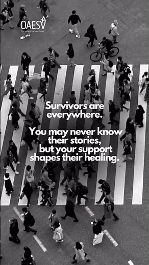 Stand with survivors. Stand with OAESV. 🖤