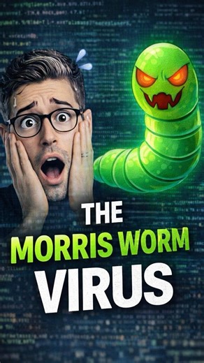 The Morris Worm Virus Changed the Internet Forever #cybersecurity #virus #hacking #warning