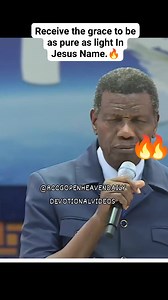 14K views · 1.2K reactions | Receive the grace to be as pure as light In Jesus Name. ~Pastor E.A Adeboye #PastorEAAdeboye #rccgworldwide #RCCG #RCCGNYAYA #rccgonline #foryouシ #rccgtheamericas #RCCGYAYA #rccgopenheavendailydevotionalvideos | Rccg Open Heaven Daily Devotional Videos | Facebook