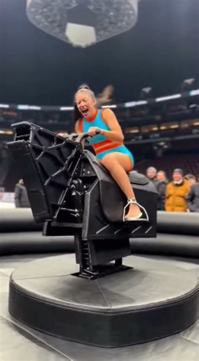 Gym Rodeo Machine Goes CRAZY - Athlete Can’t Hold On 😂💥