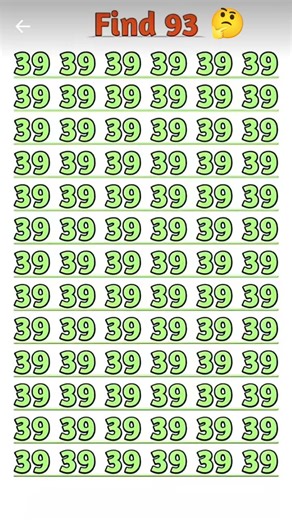 find the 93 number 🤔#find #this#number#iq #iqtest #1000subscriber#maths#foryou#fyp#1million