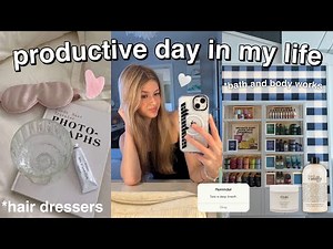 PRODUCTIVE DAY IN MY LIFE 🌱 getting my hair done, shopping + selfcare