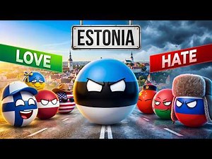 Countries that relationship with ESTONIA 🇪🇪 #countryballs