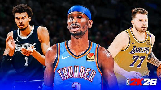 2K Releases Top 10 Player Ratings For NBA 2K26