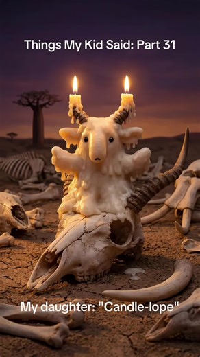 She sits on skulls. She burns at both ends. The sunset never comes. The wax never runs out. She is eternal. She is temporary. She is both. #creatorsearchinsights #parentsoftiktok #candlelope #art #poetry