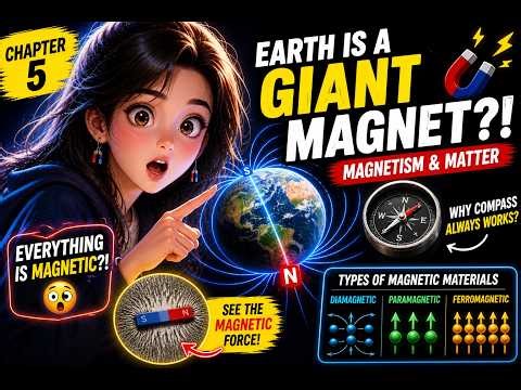 Magnetism & Matter Explained in 8 Minutes 🧲 Class 12 Physics Chapter 5