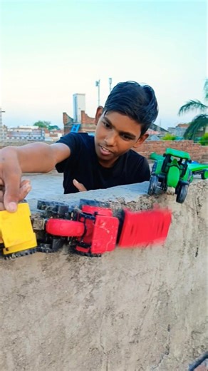 remote control tractor Remote Control Jcb And Dumper Truck Unboxing And Testing Short Video ||🚜😍