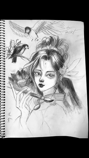 Chấm Điểm Tranh Anime Vẽ Bằng Tay Phải